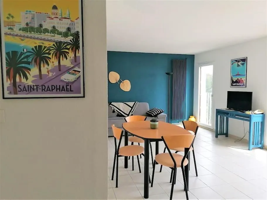 Apartmán Les Orangers De Santa Lucia, Vue Mer Et Port, St Raphael Saint-Raphaël Francie